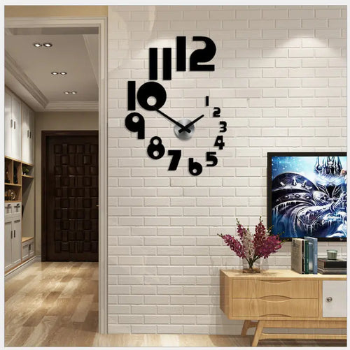 Horloge Murale Design Noire – Style Moderne & Silencieuse Artisans de Bali