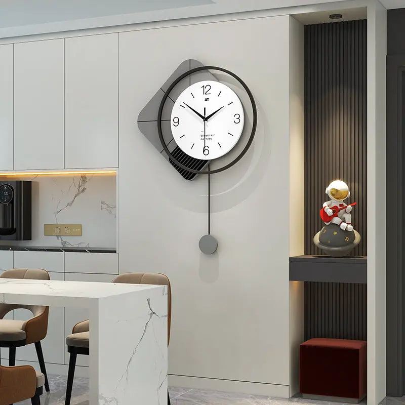 Horloge Murale en Fer Forgé – Style Luxe & Design Nordique Artisans de Bali