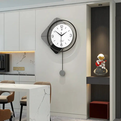 Horloge Murale en Fer Forgé – Style Luxe & Design Nordique Artisans de Bali