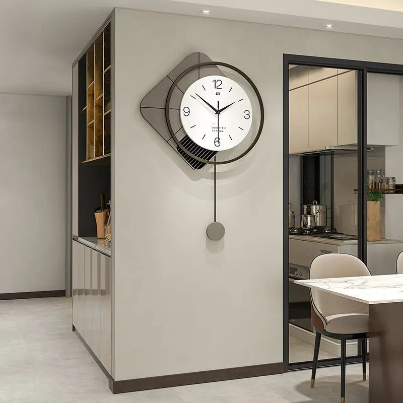 Horloge Murale en Fer Forgé – Style Luxe & Design Nordique Artisans de Bali
