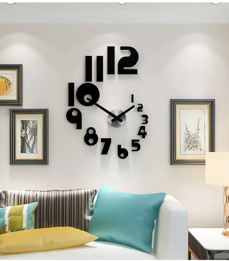Horloge Murale Design Noire – Style Moderne & Silencieuse Artisans de Bali